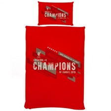 Liverpool FC Champions Of Europe Single Duvet Set.