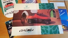 RENAULT Brochures Poster RACOON Concept Car Promo Hat sticker Sport Clio V6 172