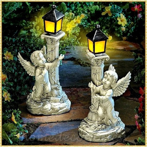 2pc set angel cherub - set, statues