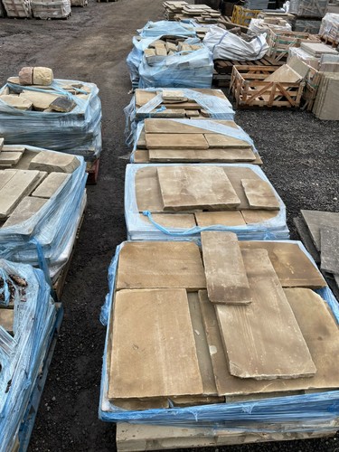 Yorkstone smooth flags - yorkstone,