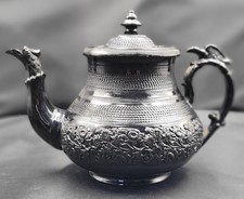 Antique glazed black basalt