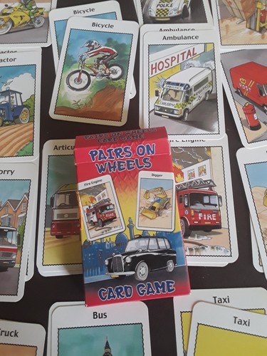 Pairs wheels card game - pairs, on