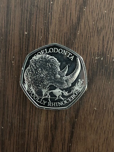 2024 woolly rhinoceros 50p - 2024,