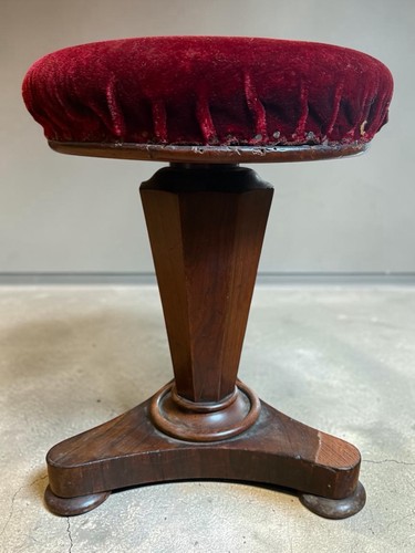 Antique william piano stool - antique,