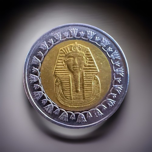 Egyptian one pound coin - one,