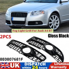 For Audi A4 B7 S-Line S4 Bumper Fog Light Honeycomb Lower Grille Grill 2005-2008