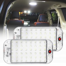 2x 12-24V 48LED White Crystal