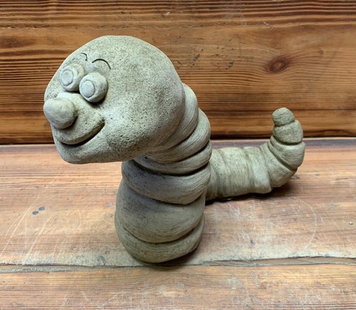 Stone garden worm - garden, animated