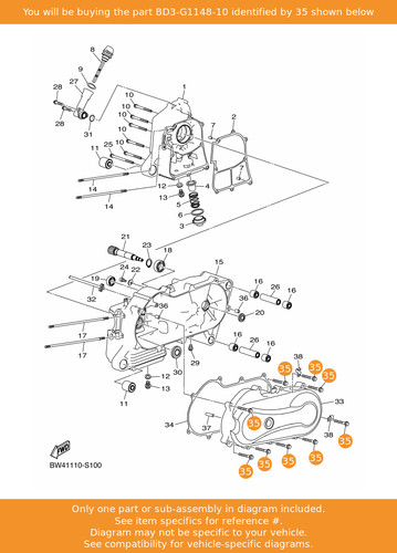 Yamaha bolt bd3 - yamaha, oem