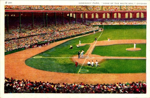 Postcard comiskey park - postcard, of