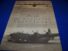1945 SHORT SHETLAND FLYING
