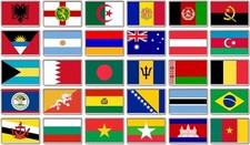 FRIDGE MAGNET - WORLD FLAGS