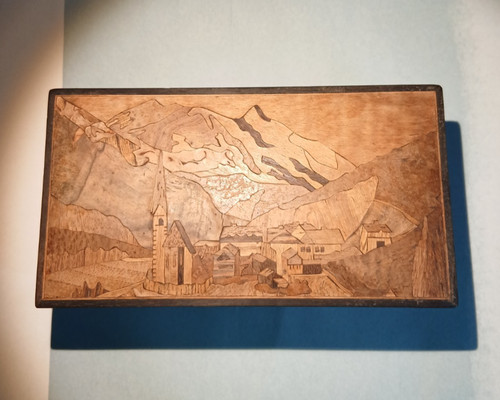 Vintage inlaid marquetry - vintage, music