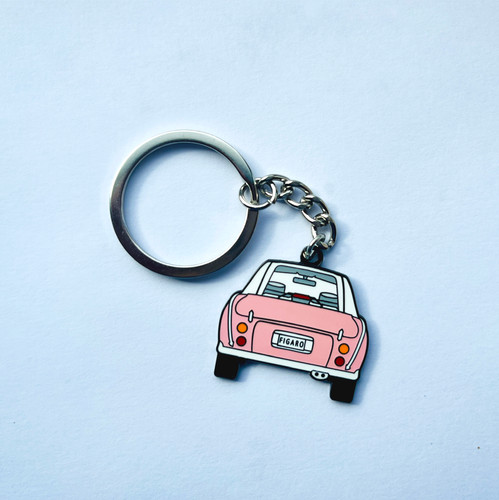 Figaro classic car keyring - classic,