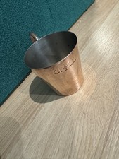 VINTAGE H.M.S ½ HALF GILL COPPER RUM MEASURE