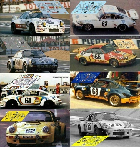 Decals porsche 911 carrera rsr - decals,
