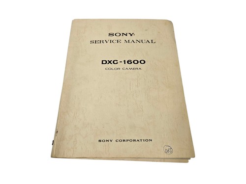 Sony dxc 1600 - sony, color