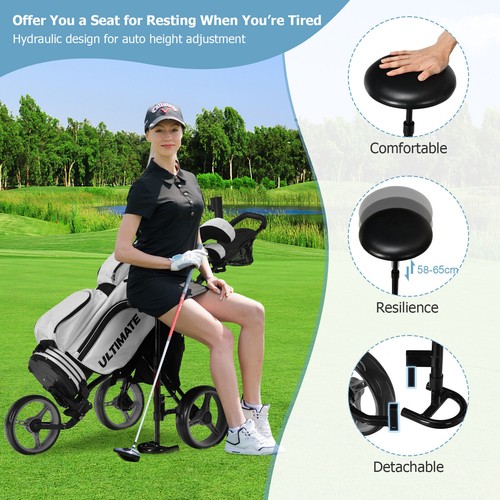 Foldable wheels golf push - foldable, 3