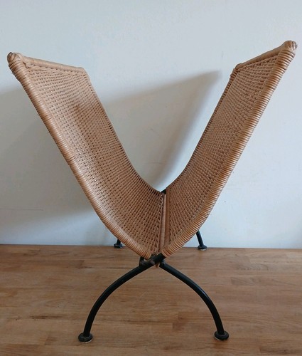 Vintage wicker woven magazine - vintage,