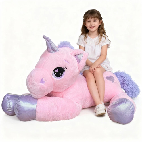 120cm plush unicorn teddy - 120cm,