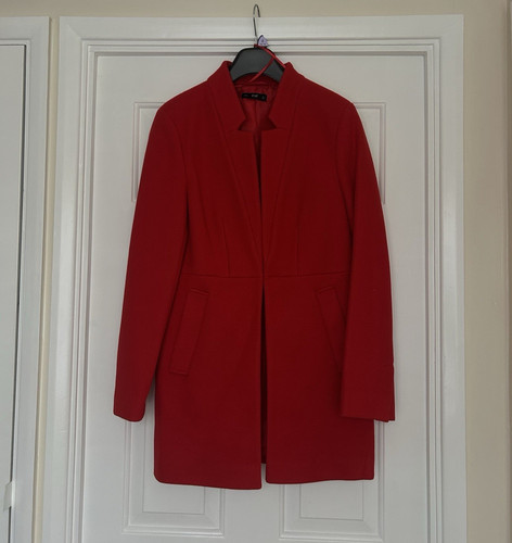 Women red overcoat - women's,