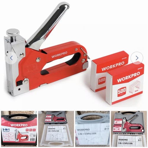 Workpro staple gun - 3-in-1,