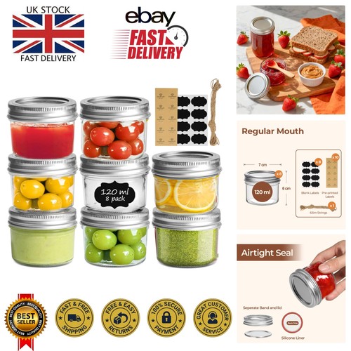 Set mini mason jars - 8,