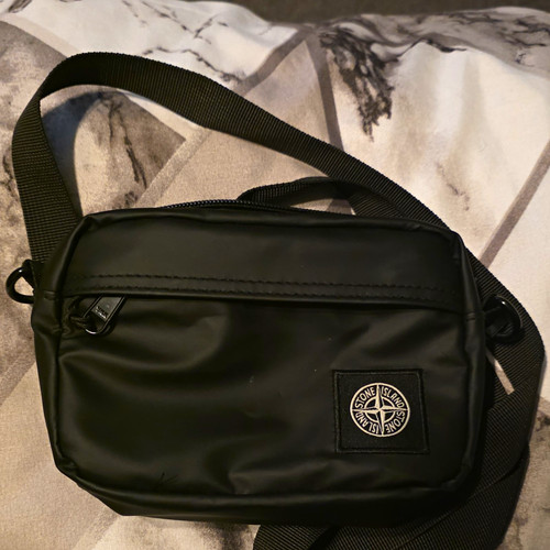 Stone island black men small - island, men's