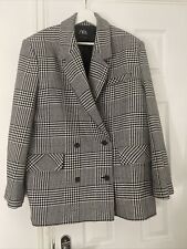 Zara Dogtooth Blazer Size