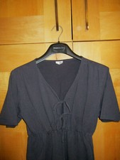 Nursing Nightgown UK 14 Navy Blue Nightdress Maternity Baby Feeding Day Dress