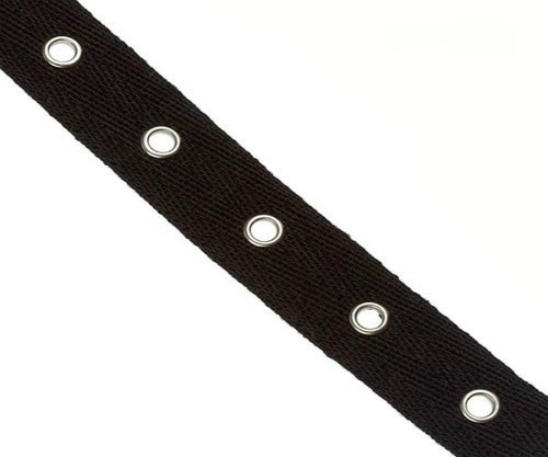 24mm black cotton twill - 24mm,