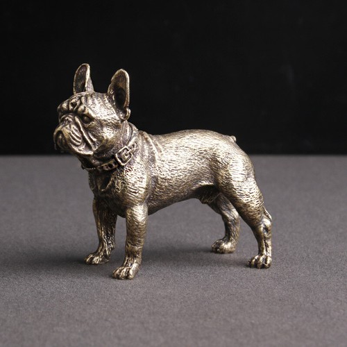 Solid brass bulldog statue - solid,