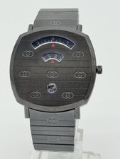 Gucci Grip Watch Black Stainless Steel Unisex 38mm YA157429 RRP £1340