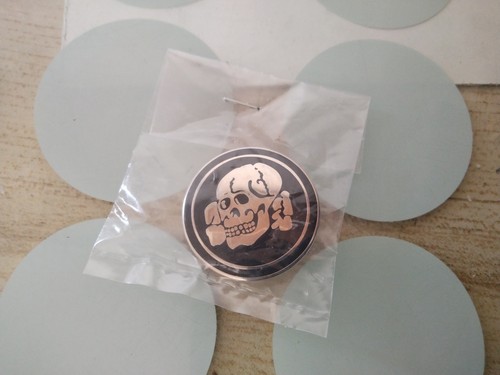 Reproduction pin badge - reproduction, badge.