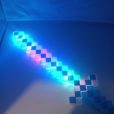 Minecraft Diamond Pixel Sword Light Up And Sound 1 x 62cm  Long