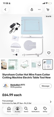 Polystyrene hot wire table - polystyrene,