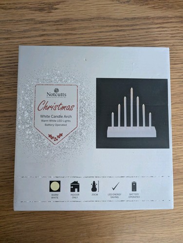 Notcutts christmas white led - white,