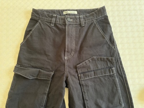 Zara relaxed cargo black - zara, mens