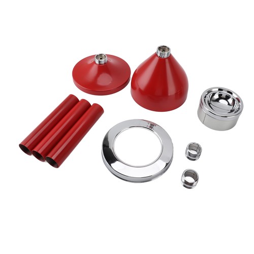 Red standing ashtray iron - red,