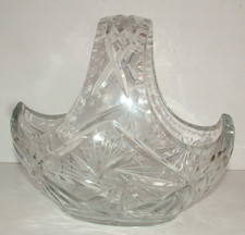 Large Vintage Bohemia Lead Cut