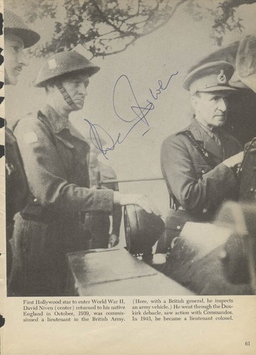 David niven book - book, signed
