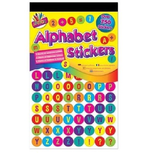 750 alphabet stickers - 750, +
