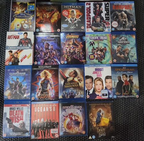 Bulk lot blu rays and - and, few