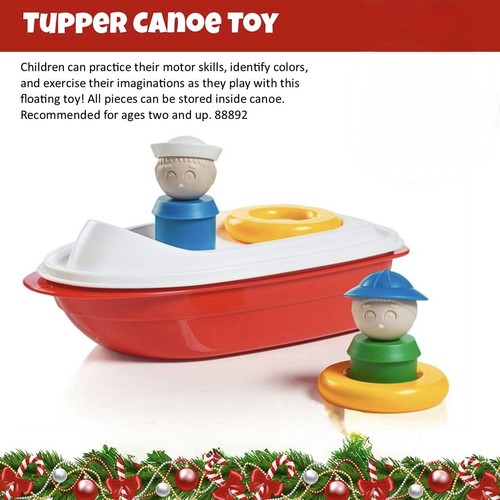 Tupperware tuppertoys canoe - tupperware,