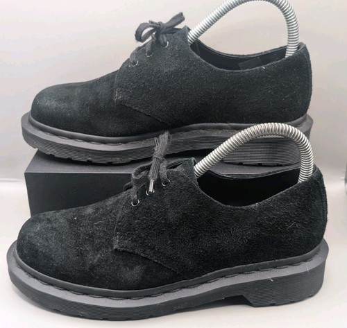 Martens 1461 black suede - black,