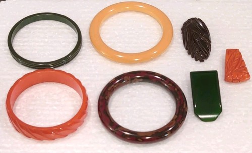 Vtg bakelite jewelry - vtg, lot