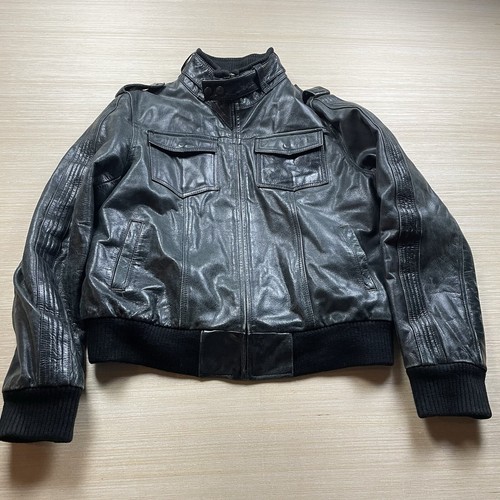 Vintage 90s leather moto - vintage, cafe