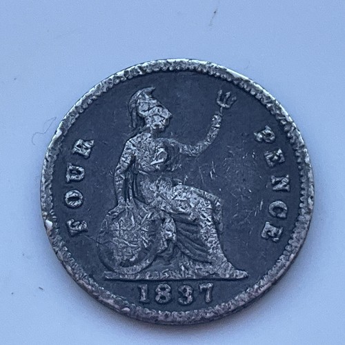 1837 william four pence - 1837, four-pence