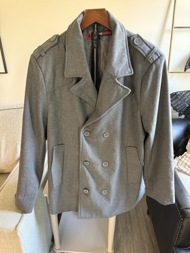Alpine swiss men pea coat - men's,