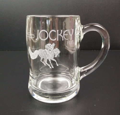 Vtg etched glass - vtg, pub